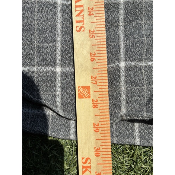 Woolrich Flannel Shirt Mens Med Gray Plaid Heavy Outdoor Long‎ Sleeve Button Up - Picture 5 of 8